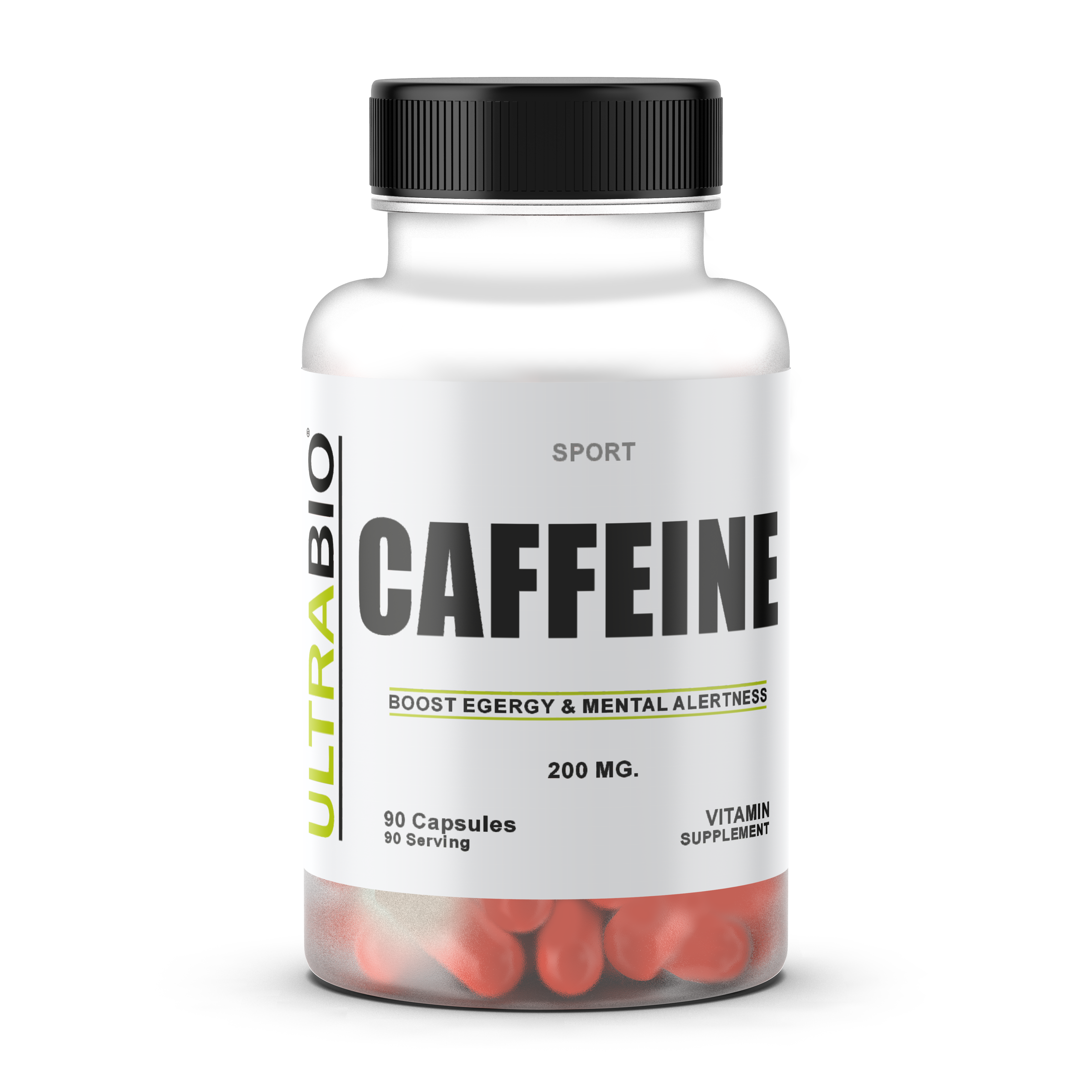 Caffeine 200 mg - 90 Kapsül